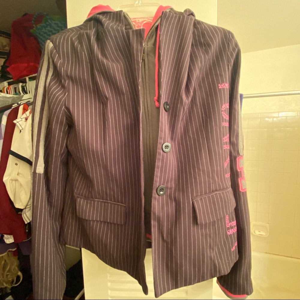 Punkyfish Layered Hoodie/Blazer